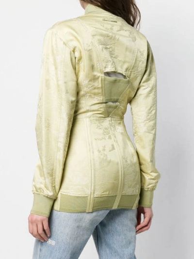 Pre-owned Jean Paul Gaultier Vintage Fitted Cut Out Detailing Jacket In Green