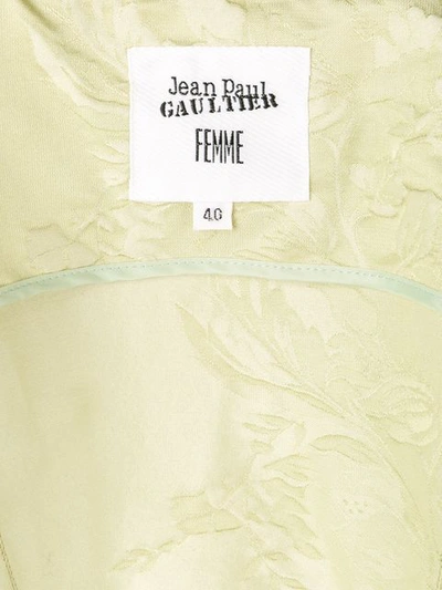 Pre-owned Jean Paul Gaultier Vintage Fitted Cut Out Detailing Jacket In Green