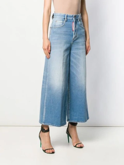 DSQUARED2 WIDE LEG JEANS - 蓝色