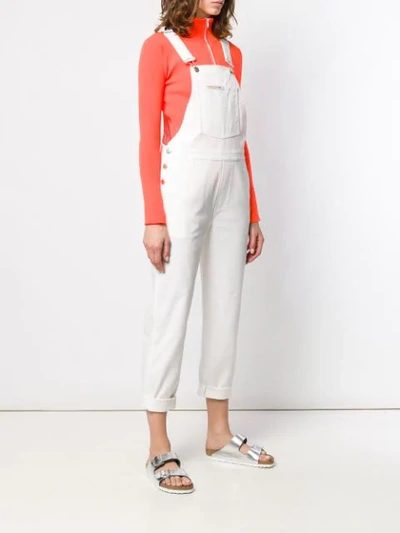 Shop Stella Mccartney Classic Dungarees In White