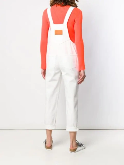 Shop Stella Mccartney Classic Dungarees In White