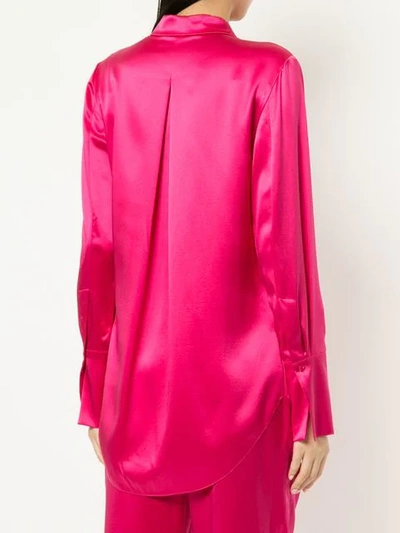 Shop Layeur Button Down Blouse In Pink