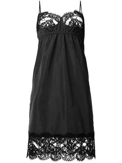 Shop N°21 Lace Cami-top-like Dress In Black