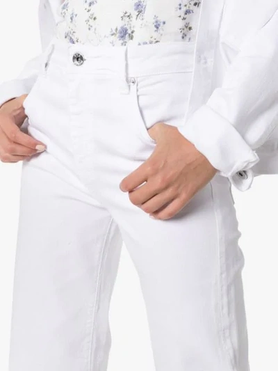 Shop Eve Denim Charlotte Wide-leg Jeans In White