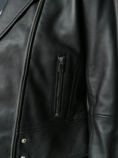Shop Pinko Sensibile Biker Jacket - Black