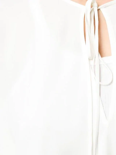 Shop Alexander Mcqueen Peasant Sleeve Blouse In White