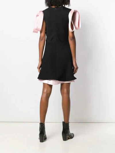 Shop Calvin Klein 205w39nyc Bow-detailed Dress In Black