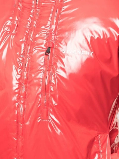 Shop Givenchy Short Puffer Jacket In Red