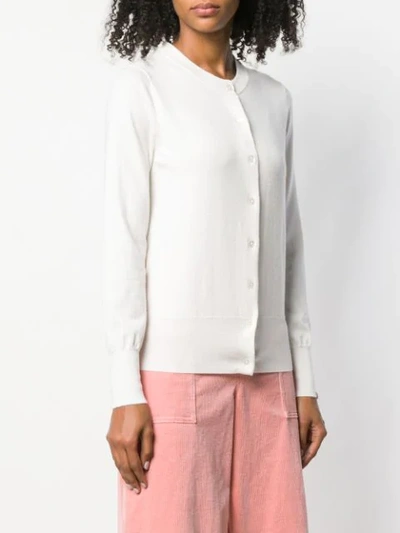 Shop Extreme Cashmere N94 Cardigan In White