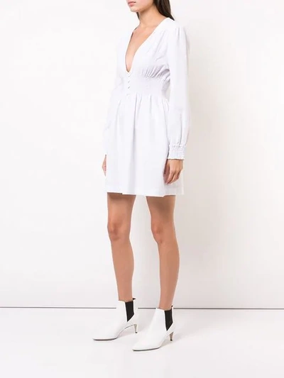 Shop Alexa Chung Smock Short Dress In White