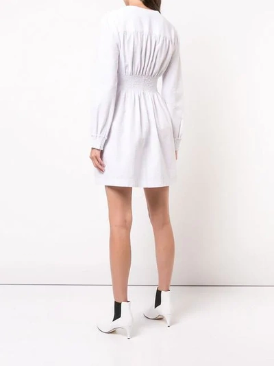 Shop Alexa Chung Smock Short Dress In White