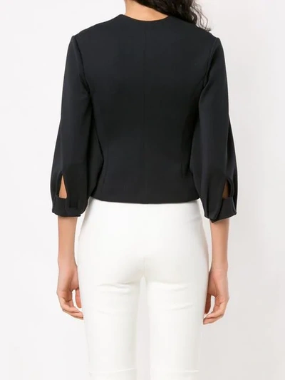 Shop Gloria Coelho Gisele Moraes Cardigan Top - Black