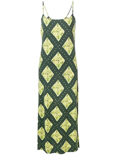 Shop Marc Jacobs Ikat-print Dress In Green