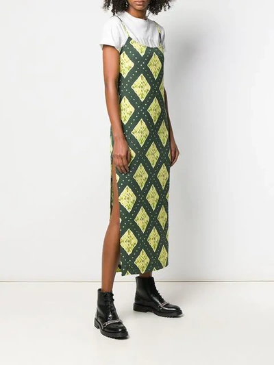 Shop Marc Jacobs Ikat-print Dress In Green