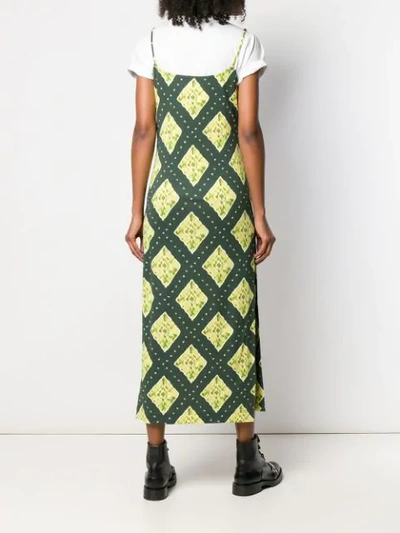 Shop Marc Jacobs Ikat-print Dress In Green