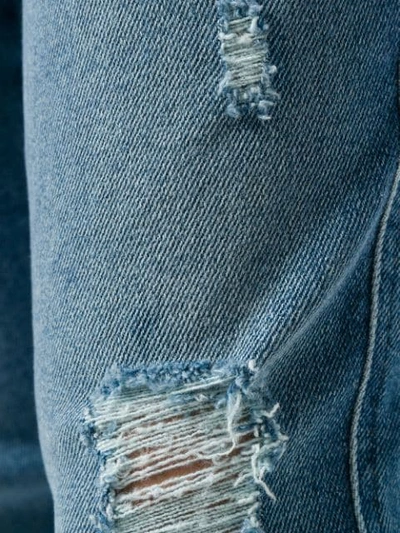 Shop Diesel Babhila Distressed Jeans In Blue