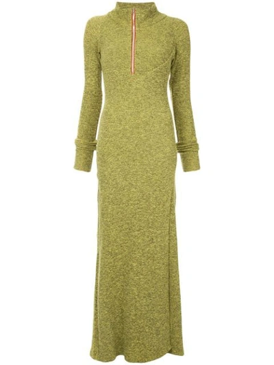 Shop Walk Of Shame Turtle Neck Maxi Dress - Green