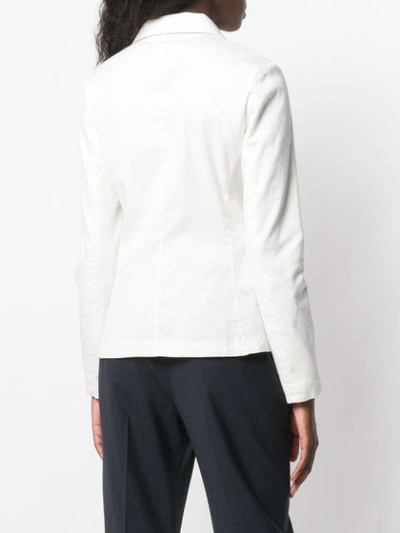 Shop Barena Venezia Tailored Blazer Jacket In White