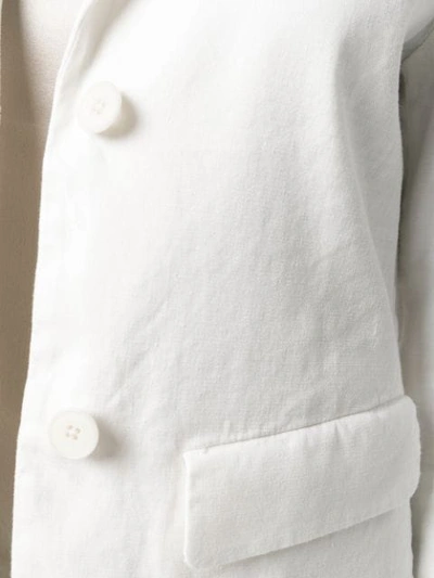 Shop Barena Venezia Tailored Blazer Jacket In White