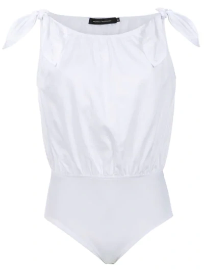 Shop Andrea Marques Laços Bodysuit In White