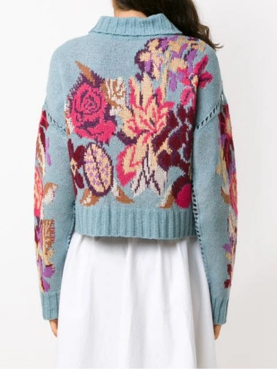 Shop Cecilia Prado Fabiana Intarsia Sweater In Multicolour