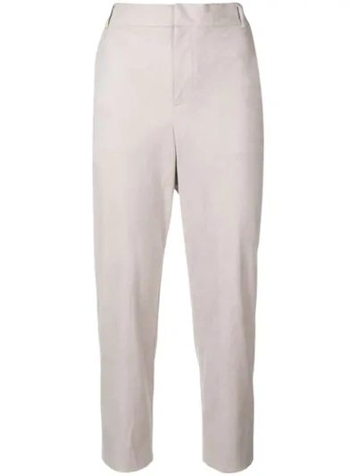 Shop Knott Cropped Trousers In Neutrals