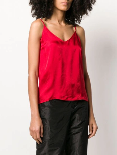 ANDREA YA'AQOV V-NECK VEST TOP - 红色