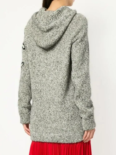 Pre-owned Chanel 2007 Knitted Penguin Hoodie In Grey