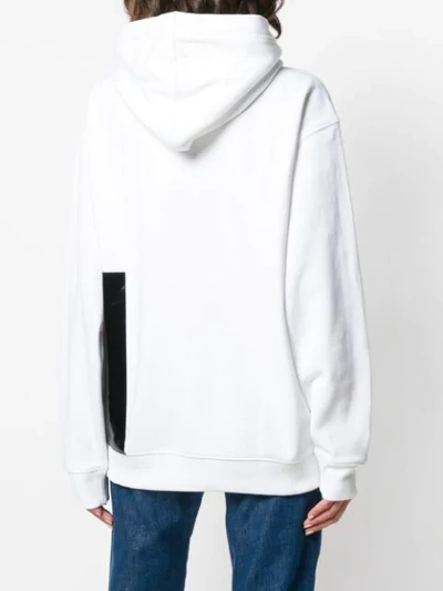 Shop Calvin Klein Jeans Est.1978 Calvin Klein Jeans Logo Print Hoodie - White