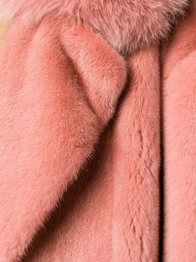 Shop Blancha Oversized Coat In Pink