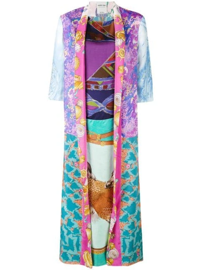 Shop Rianna + Nina Shell Print Kimono Style Kaftan - Multicolour