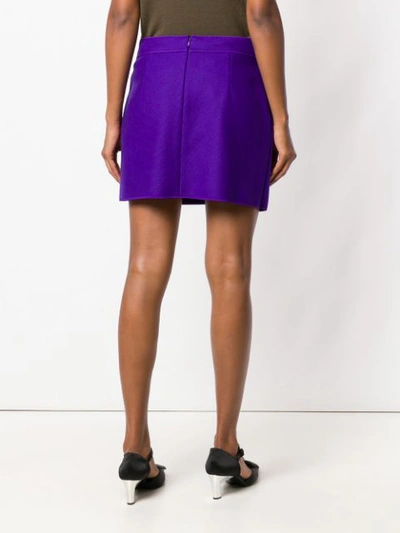 Shop N°21 Nº21 Draped Mini Skirt - Purple