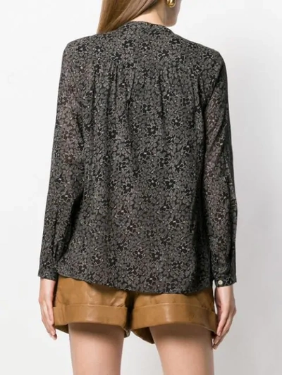 Shop Isabel Marant Étoile Relaxed Floral Shirt In Black