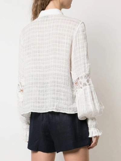 Shop Alexis Lagos Blouse In Ivory