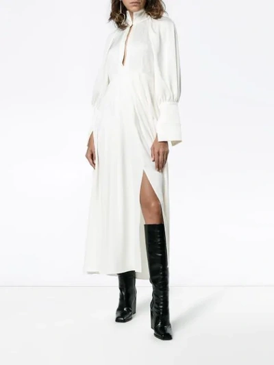 Shop Ellery The Contained High-neck Dress In White