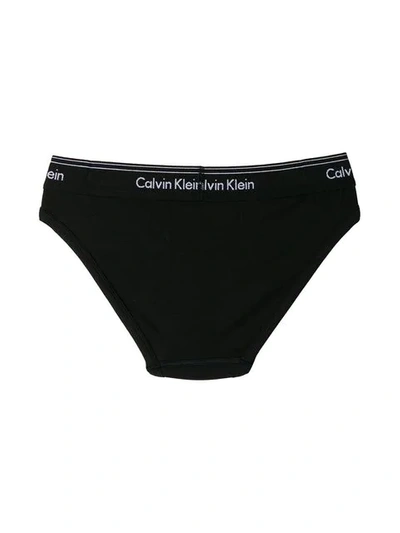 CALVIN KLEIN UNDERWEAR LOGO腰带三角裤 - 黑色