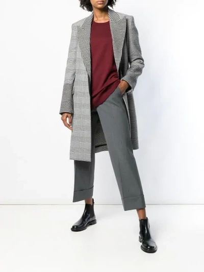 Shop Peserico Cropped Tailored Trousers - Grey
