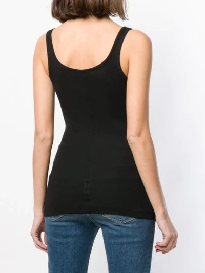 Shop Vince Ribbed Knit Vest In Black