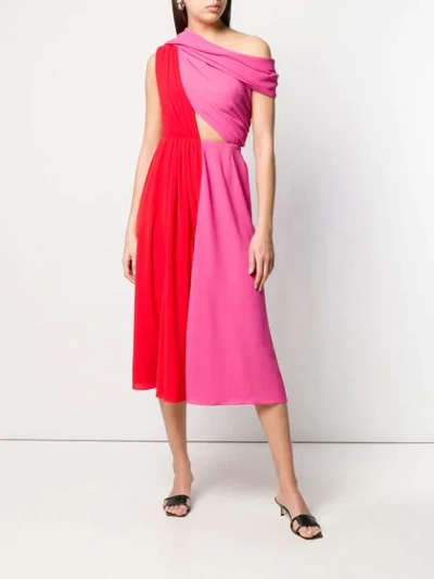 Shop Emilia Wickstead Donna Dress In Red ,pink