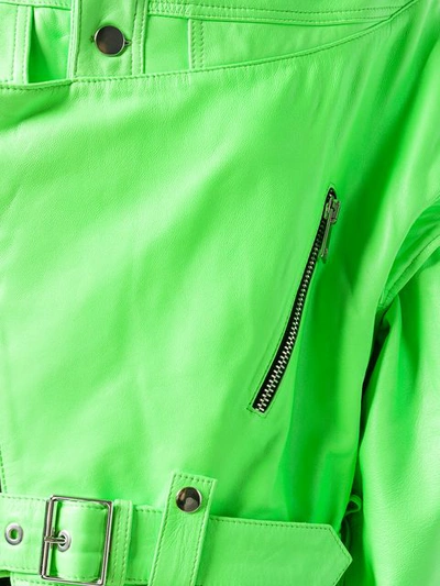 Shop Manokhi Vintage Style Oversized Jacket In Green