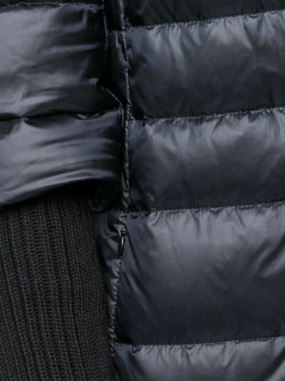 Shop Twinset Twin-set Long Padded Coat - Black