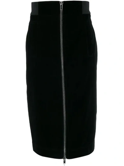 Shop Marc Jacobs Zip Front Pencil Skirt In Black