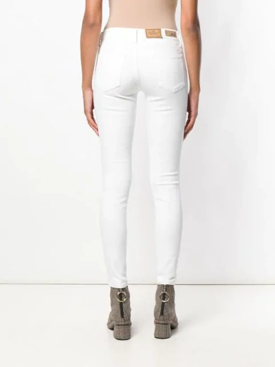 Polo Ralph Lauren Leopard-print Mid-rise Cropped Jeans In White