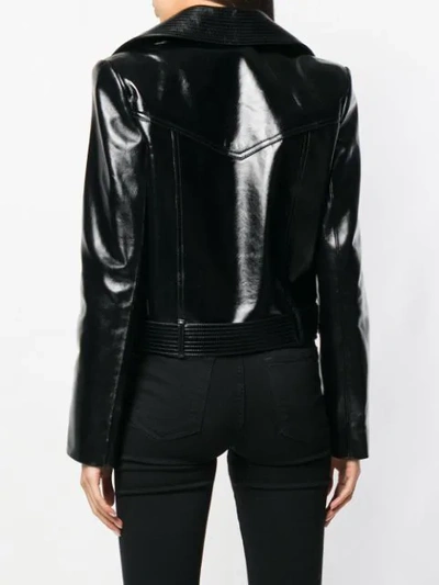 Shop Givenchy Lambskin Jacket In Black