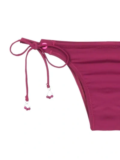 Amir Slama Lace Up Bikini In Pink