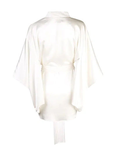 Shop Kiki De Montparnasse Belted Kimono Robe In White