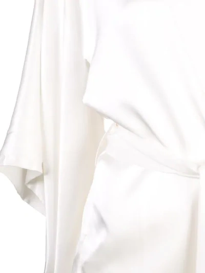 Shop Kiki De Montparnasse Belted Kimono Robe In White