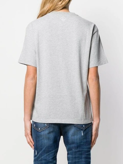 Shop Golden Goose Serial Lover T-shirt In Grey