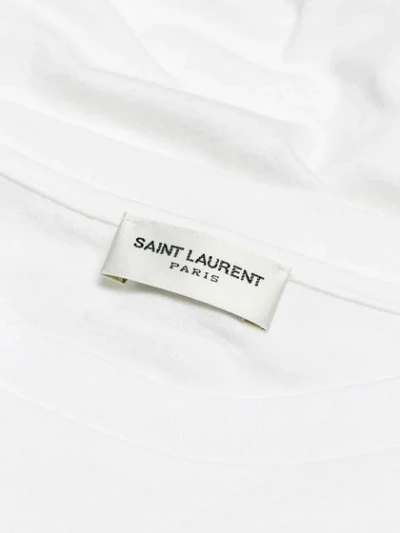 Shop Saint Laurent Star Print Boxy T-shirt In White