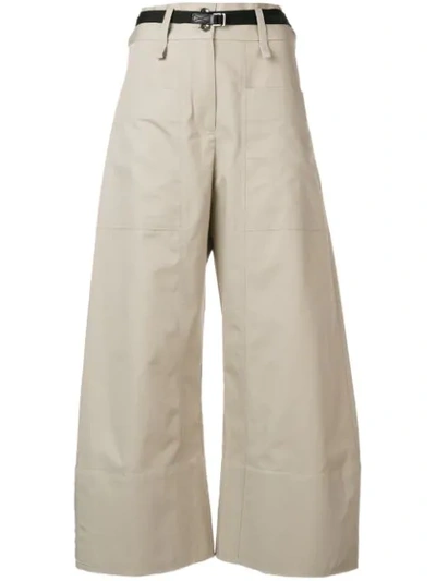 Shop Eudon Choi Utility Trousers In Beige